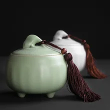 Три фута Ruyao чайная банка среднего размера чайная упаковочная коробка Пуэр Чайная Банка керамическая герметичная банка для хранения может быть настроена