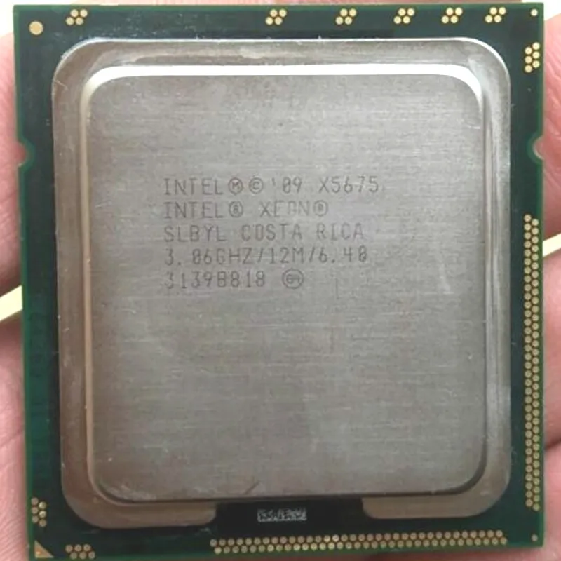 Процессор Intel Xeon X5675(12 Мб кэш-памяти, 3,06 ГГц, 6,40 GT/s Intel QPI) LGA 1366x5675 шестиядерный серверный ЦП