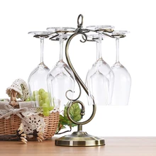 Европейская стойка для стаканов для вина стойка для дисплея украшение дом, гостинная вверх дном держатель стеклянной чашки вина