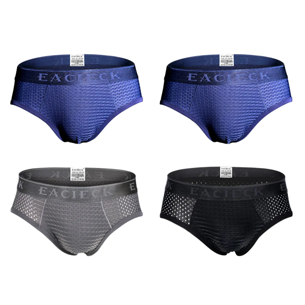 20PCS/Lot Mesh Silk Men's Briefs shorts Four Corner Underwear Underwear