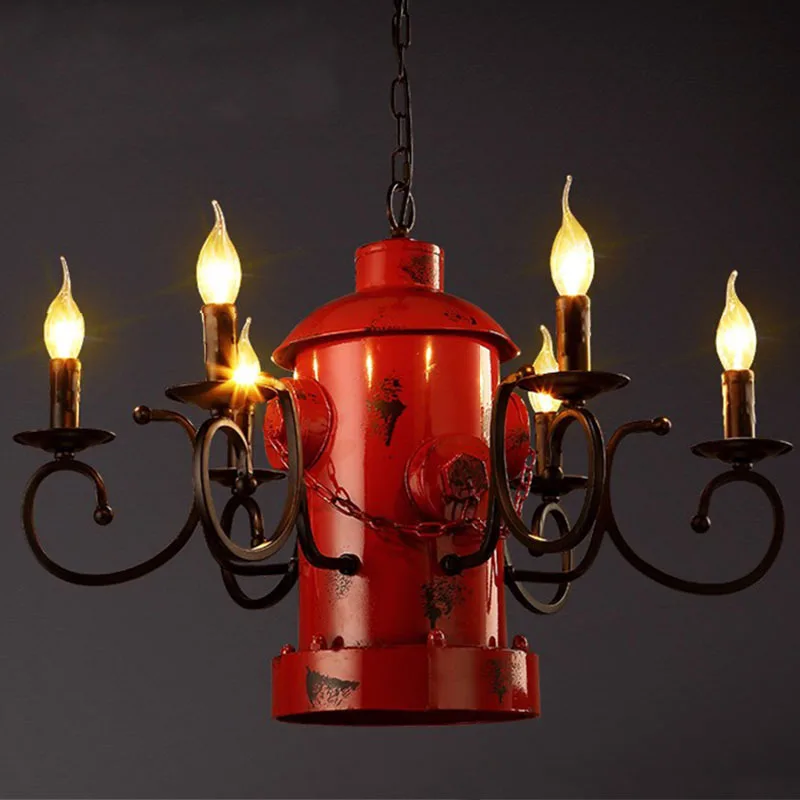 

Coffee shop room living room American style country pendant light retro industrial wind bar clothing shop fire fight lamp ya7294
