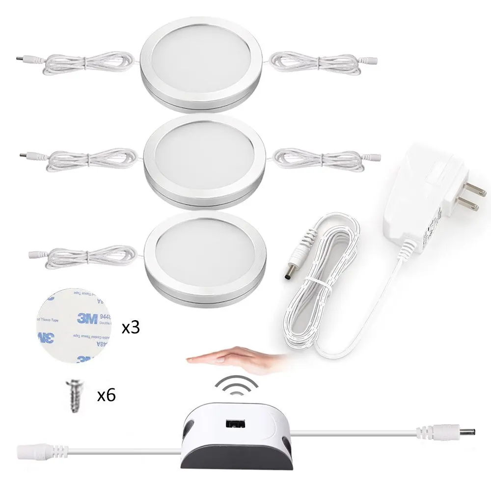 LED Under Cabinet Lighting Kit, 510lm, Hand Wave Activated ...