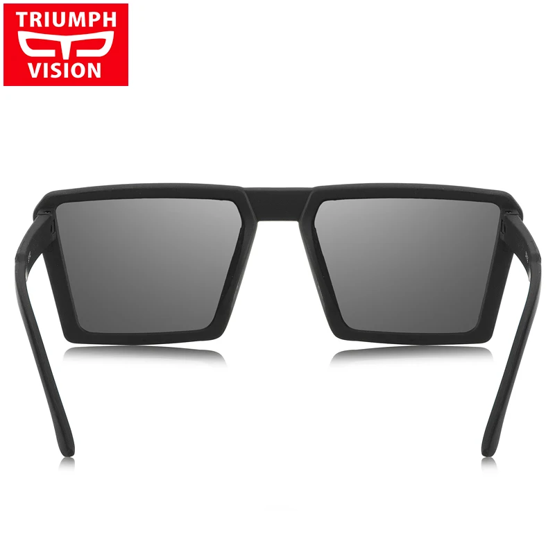 TRIUMPH VISION солнцезащитные очки для мужчин, крутые Квадратные Солнцезащитные очки для мужчин, градиентные коричневые линзы, защита от уф400 лучей, Gafas de sol