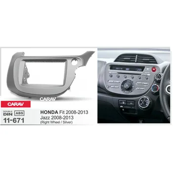

CARAV 11-671 Car Radio Fascia Panel for HONDA Fit, Jazz 2008-2013 (Right Wheel) Stereo Fascia Dash CD Trim Installation Kit
