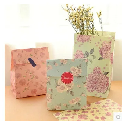 

3PCS/LOT Fresh Flower Paper Style Bags Gift Bags Gift Wallet Envelope