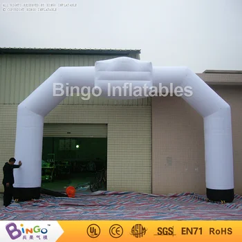 

Free Delivery white 8 meters width inflatable arch customized blow-up archway for events toys