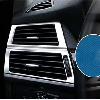 

For BMW X6 E71 2009-2014 Dashboard Side Air Vent Outlet Frame Covers Trim Stainless 2pcs Car Styling Accessories