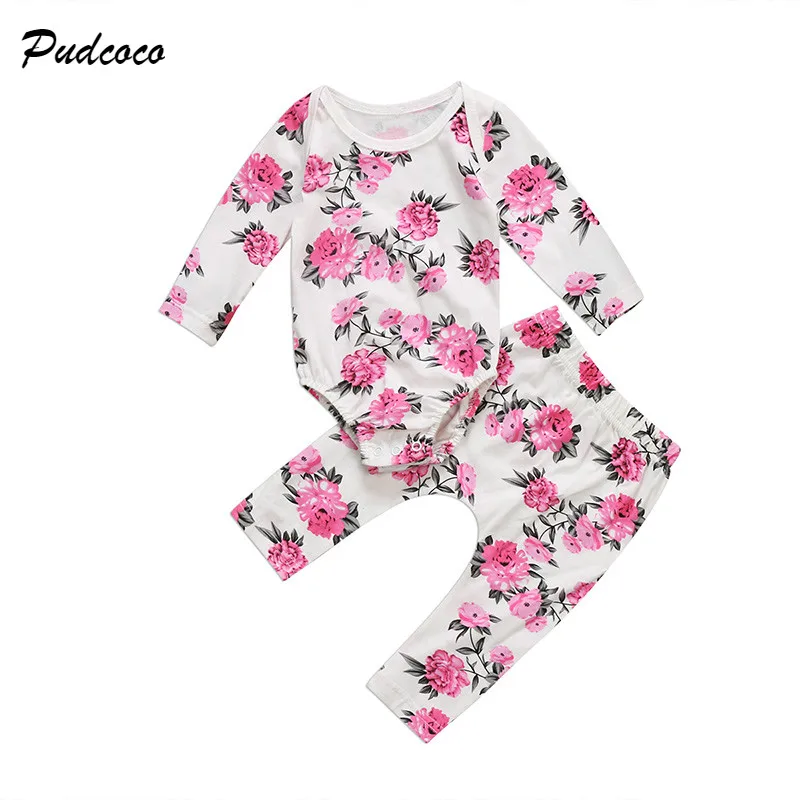 Buy Lovely Newborn Baby Girl Rose Flower Clothes Set