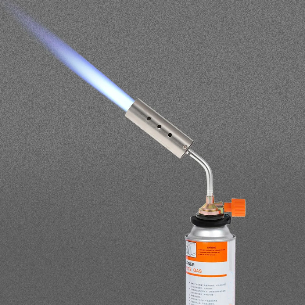 Portable Camping Welding Gas Torch Metal Flame Gun Manual Ignition