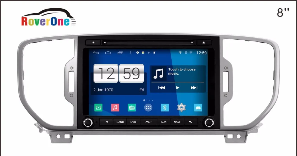 Roverone 4 ядра чистый Android 4.4.4 для Kia Sportage kx5 2016 2017 8 дюймов авто Радио стерео GPS
