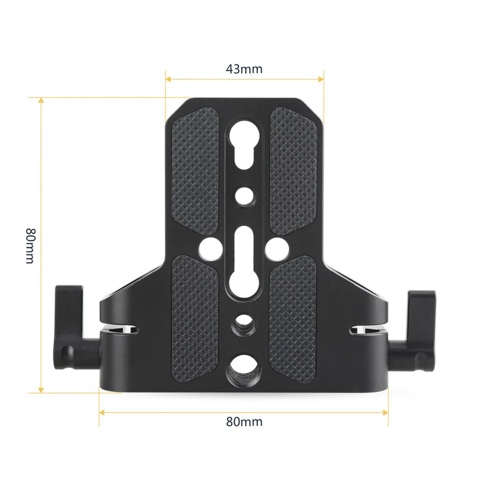 Braçadeira para Sony Placa de Base com Dual Smallrig Câmera 15mm Haste Ferroviário Fs7 e sony a7 Series e canon C100 e c300 e c500 e panasonic Gh5 1674 - Image 5