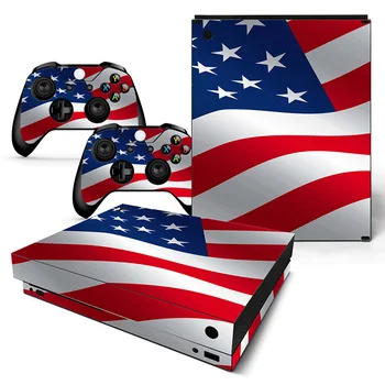 

Free drop shipping CUSTOM Decorative Body PVC Decal Skin Sticker for xbox one x console and 2 Wireless Controller#TN-XBONEX-1026