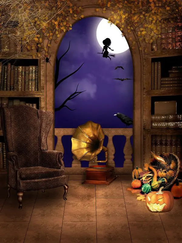 allenjoy 300cm600cm10x20ft halloween backdrop sofa phonograph pumpkin background zjchina - Halloween Backdrop allenjoy 300cm600cm10x20ft halloween backdrop sofa phonograph pumpkin background zjchina - Halloween Backdrop