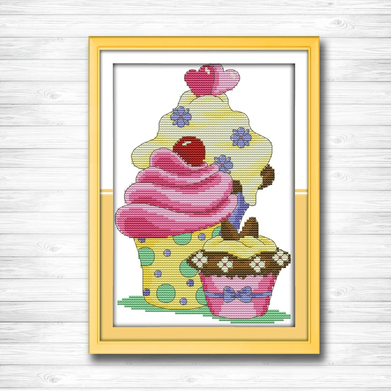 

Summer ice cream dessert sweet diy painting 14CT 11CT counted cross stitch Needlework Set Embroidery kits chinese cross stitch