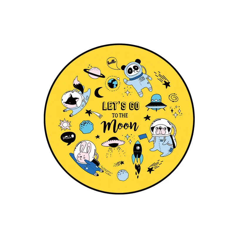 Fresh Round Rug Cartoon Carpet Universal Animals Round Carpet Computer Chair Floor Pad Floor Mat for Bedroom Kids Floor Pad Fresh Round Rug Cartoon Carpet Universal Animals Round Carpet Computer Chair Floor Pad Floor Mat for Bedroom Kids Floor Pad