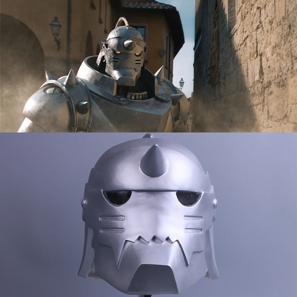 2017 Fullmetal Alchemist Mask Cosplay Alphonse Elric Helmet Halloween Mask PVC (1)