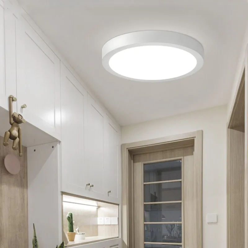 

Modern LED Ceiling Lights Round Surface Mounted Ceiling Lamp For Kitchen Living Room Luminaria Panel Lighting Light Fixtures