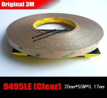 

(20mm*55M*0.17mm) 3M 300LSE 9495LE Super Strong Double Sided Adhesive Transfer Tape for iphone Tablet Phone Mini pad Touch LCD