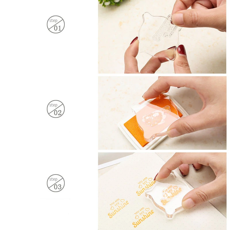 

1PC Clear Stamps Acrylic block for Transparent Stamp Acrylic Pad DIY scrapbooking Decoration Tools standard stamp