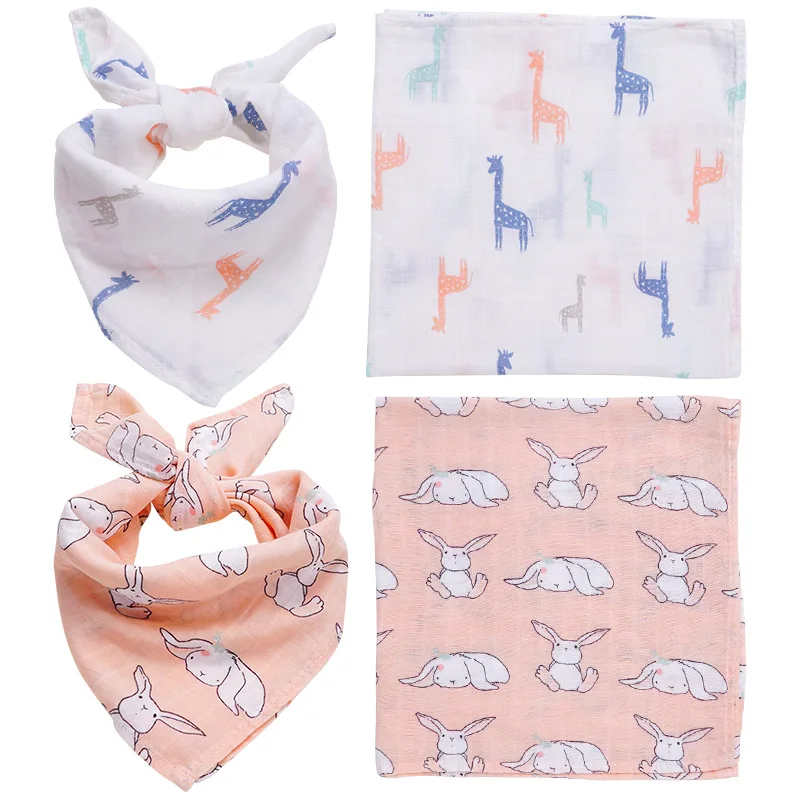 

Bamboo Cotton Baby Swaddles Blankets Soft Newborn Muslin Baby Bibs Bandana Multi-role Infant Wrap Burp Cloths Saliva Towel Scarf