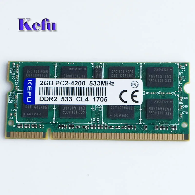 

2GB PC2-4200 DDR2-533 533Mhz DDR2 Laptop Memory SODIMM Notebook RAM Non-Ecc 200pins Low density