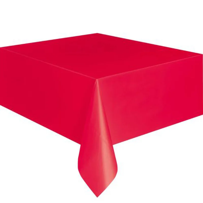 Прямоугольник Пластик одноразовые Скатерти крышка вечерние свадебные Tablecovers