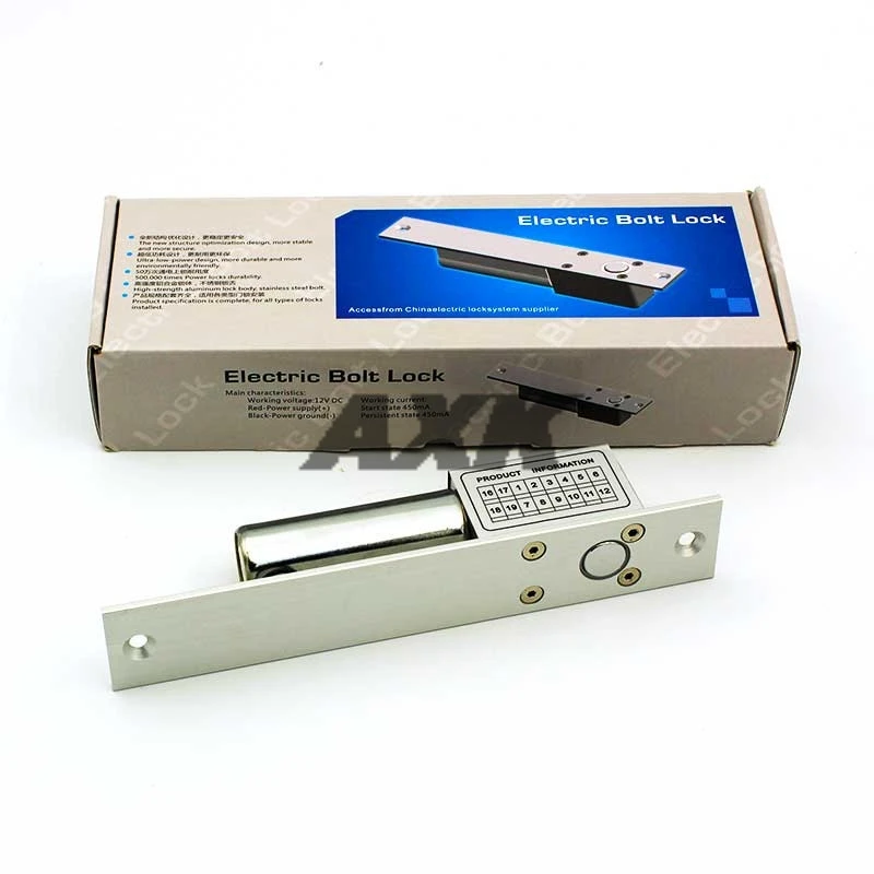 

Axk Dc 12v Electric Drop Bolt Door Lock 2-lines Magnetic Induction Auto Deadbolt Locks For Security Access Control Systems