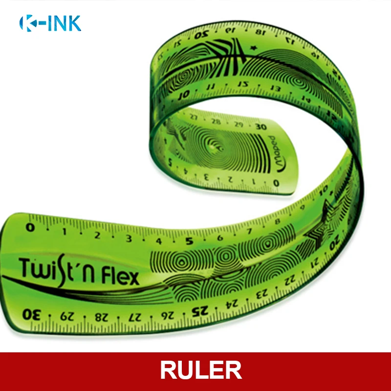 

Premium quality flexible straight ruler , transparent folding soft ruler 30cm (12 inch) measuring length