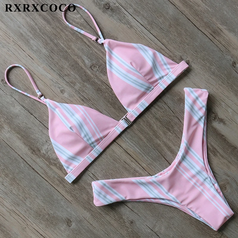 RXRXCOCO, сексуальное бикини с пуш-ап,, Холтер, с вырезами, купальник для женщин, Одноцветный, бикини, пляжная одежда, женский купальник, для загара