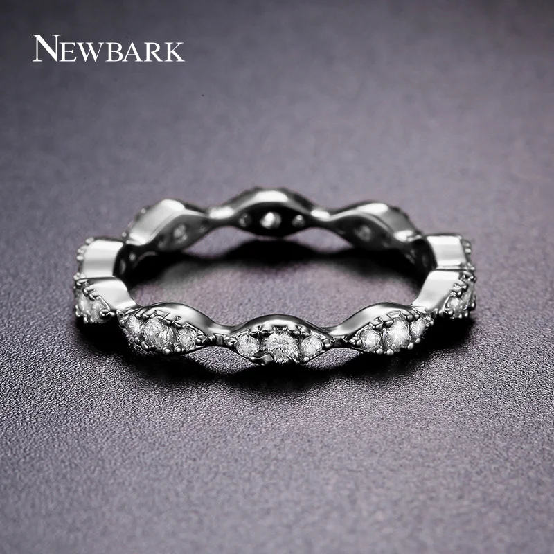 Newbark кубического циркония бесконечное Кольца ПР Стиль цепи Шарм Романтические