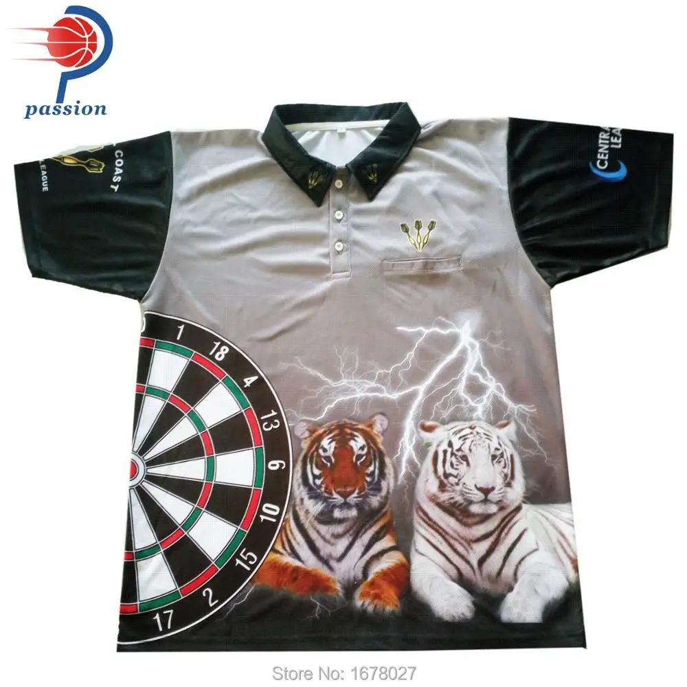 100polyester Quick Dry Dart Shirt With Custom Designin Trainning