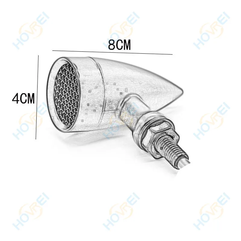 1 пара мотоциклетные Ретро пуля светодиодный поворотов Тормозная свет лампы сетки объектив для Harley Chopper Bobber Yamaha Honda Kawasaki suzuki