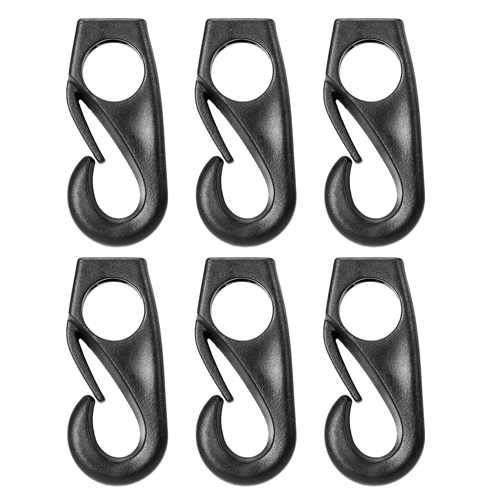 

6Pcs Kayak Bungee Cord Hooks Clips Lashing Hooks for Kayak Canoe Shock Cord Bungee Rope Line Surfing Boat