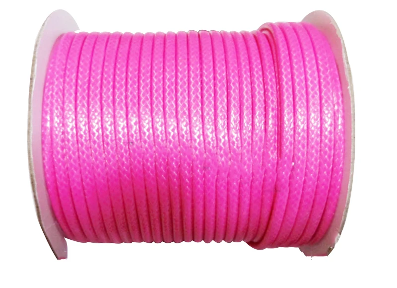 

50yards/roll+3.5mm LT Roseo Korea Polyester Wax Cord Waxed Rope Thread+DIY Jewelry Accessories Bracelet Necklace Wire String