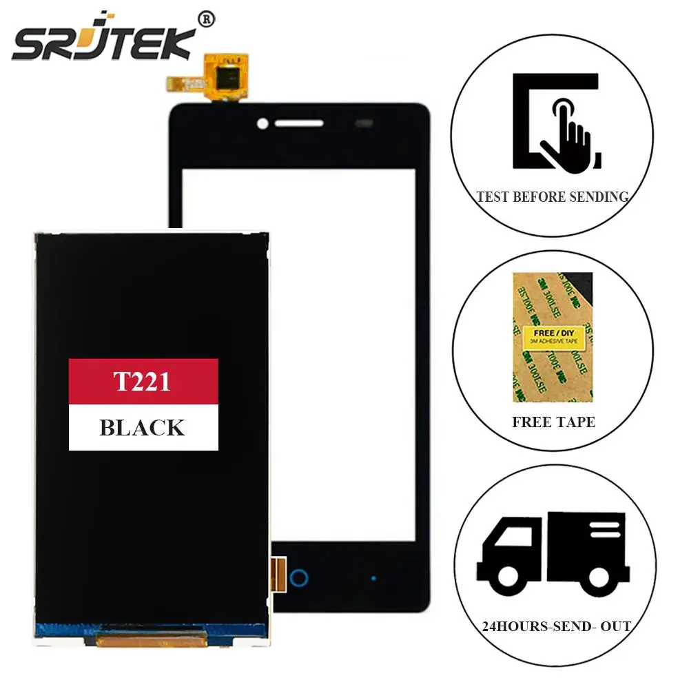 imágenes para Srjtek Para ZTE Blade AF3 T221 A5/A5 Pro A5Pro 1 unids Pantalla LCD matriz + 1 unids Digitalizador de la Pantalla Táctil 4.0 ''Para ZTE AF3 T221 A5 imágenes para Srjtek Para ZTE Blade AF3 T221 A5/A5 Pro A5Pro 1 unids Pantalla LCD matriz + 1 unids Digitalizador de la Pantalla Táctil 4.0 ''Para ZTE AF3 T221 A5