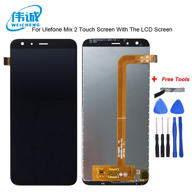 Для Ulefone power 2 ЖК дисплей Дисплей + кодирующий преобразователь сенсорного экрана в