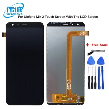 

WEICEHNG For Ulefone Mix 2 LCD Display and Touch Screen Assembly Repair Part 5.7'' Replacement For Ulefone Mix 2+Free Tools