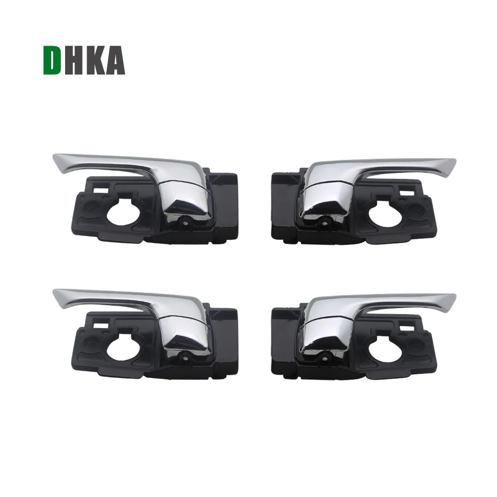 DHKA внутренняя дверная ручка для Kia Rio 2011-OEM: 82610-4X000 82620-4X000 - Цвет: CHROME WHITE