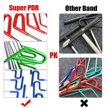 Cheap Profession PDR Rods Hooks Car Crowbar Pump Wedge PDR Auto Body Repair Toolkit Paintless Dent Repair Tools Dent Removal Tools