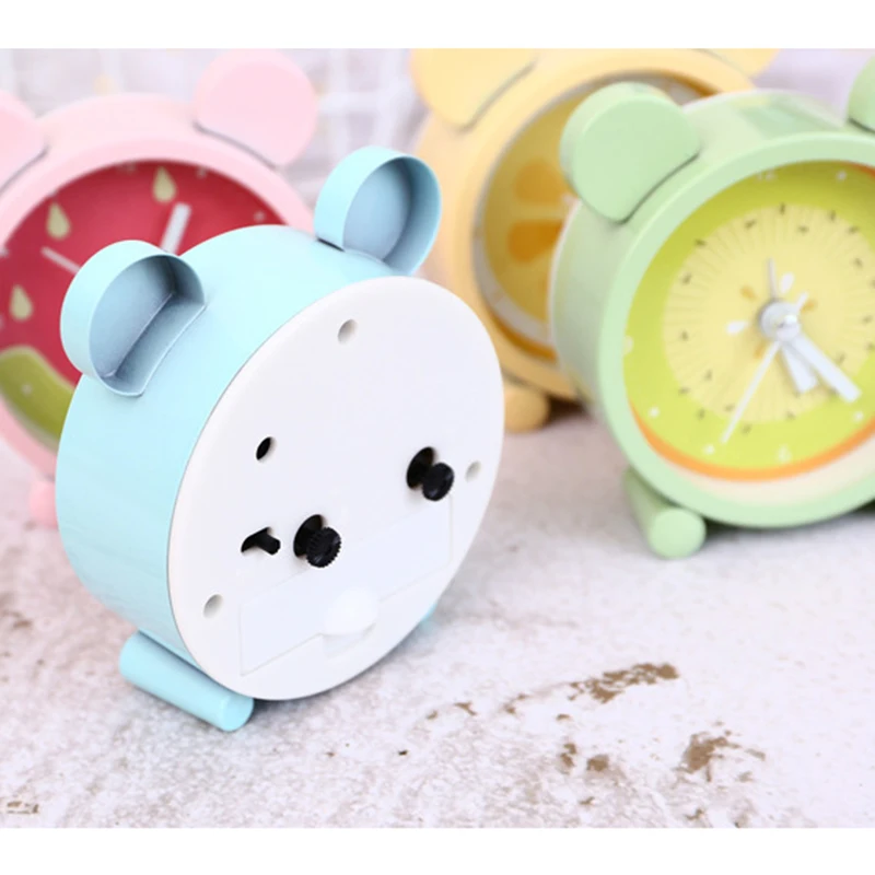 Креативные настольные часы в пасторальном стиле с изображением свежих лимонов и