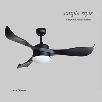 

Nordic Creative 52 inch DC110V /220V LED Ceiling Fans With Lights Remote Control living room bedroom home Ceiling Light Fan Lamp