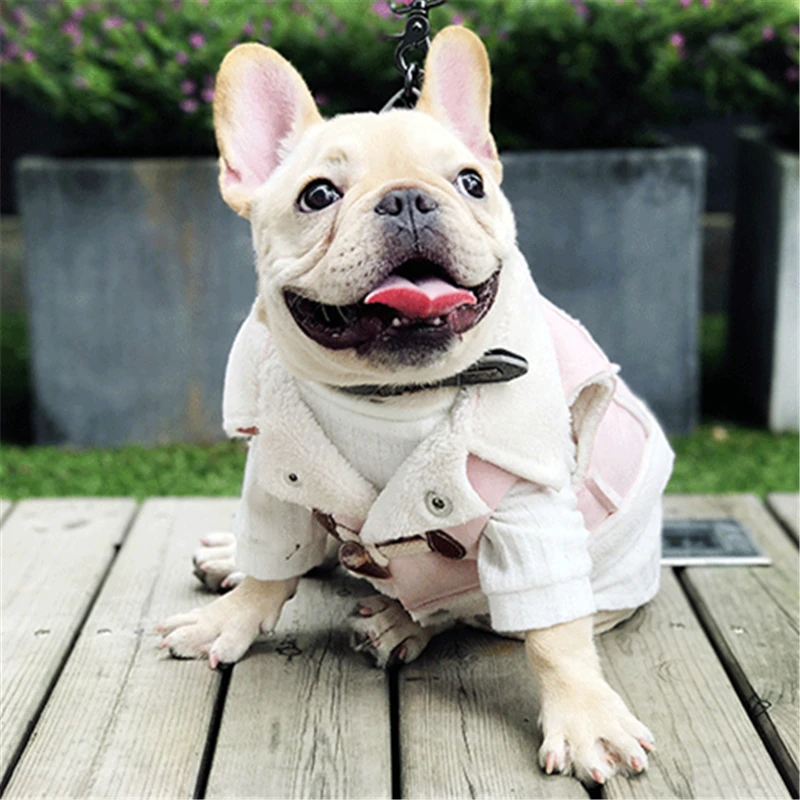 

Pet Products Dog Supplies Winte Warm Pet Wear For Small And Big Dogs French Bulldog Only The Vest