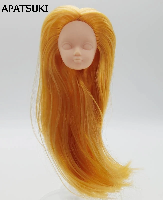 Without Make Up Practicing 1:6 Doll Head For 11.5&quot Heads Kurhn 1/6 BJD Doll's Practice Makeup With Golden Hair | Игрушки и хобби