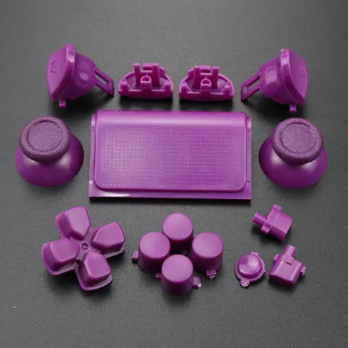ChengHaoRan полный набор джойстики Dpad R1 L1 R2 L2 направление ключевые кнопки ABXY для sony PS4 Pro JDS-040 контроллер - Цвет: Purple