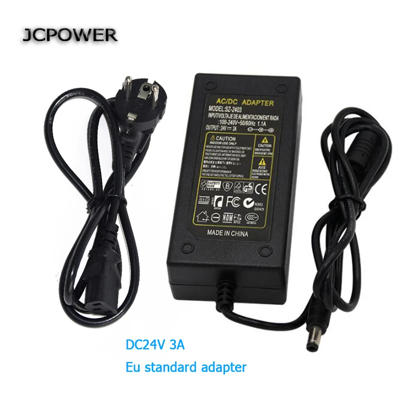 Адаптер питания светодиодная лента для сервера 24 в пост. Тока 3 А 100 240 В|dc power