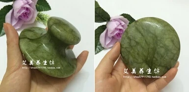 

large green jade massage stone in mushroom shape 8*6cm free shipping