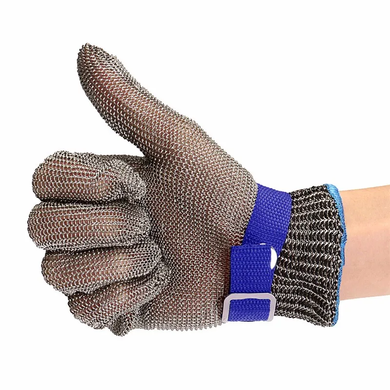 Stainless steel Anti cut protective gloves,Metal Safety Gloves,Mesh Butcher Glove,1pcs x Steel wire Glove(not a pair