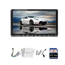 Latest 7″ Double 2Din WinCE In Dash Car DVD Player GPS Navigation Stereo AM/FM RDS Radio Analog TV Bluetooth+Free SD Map