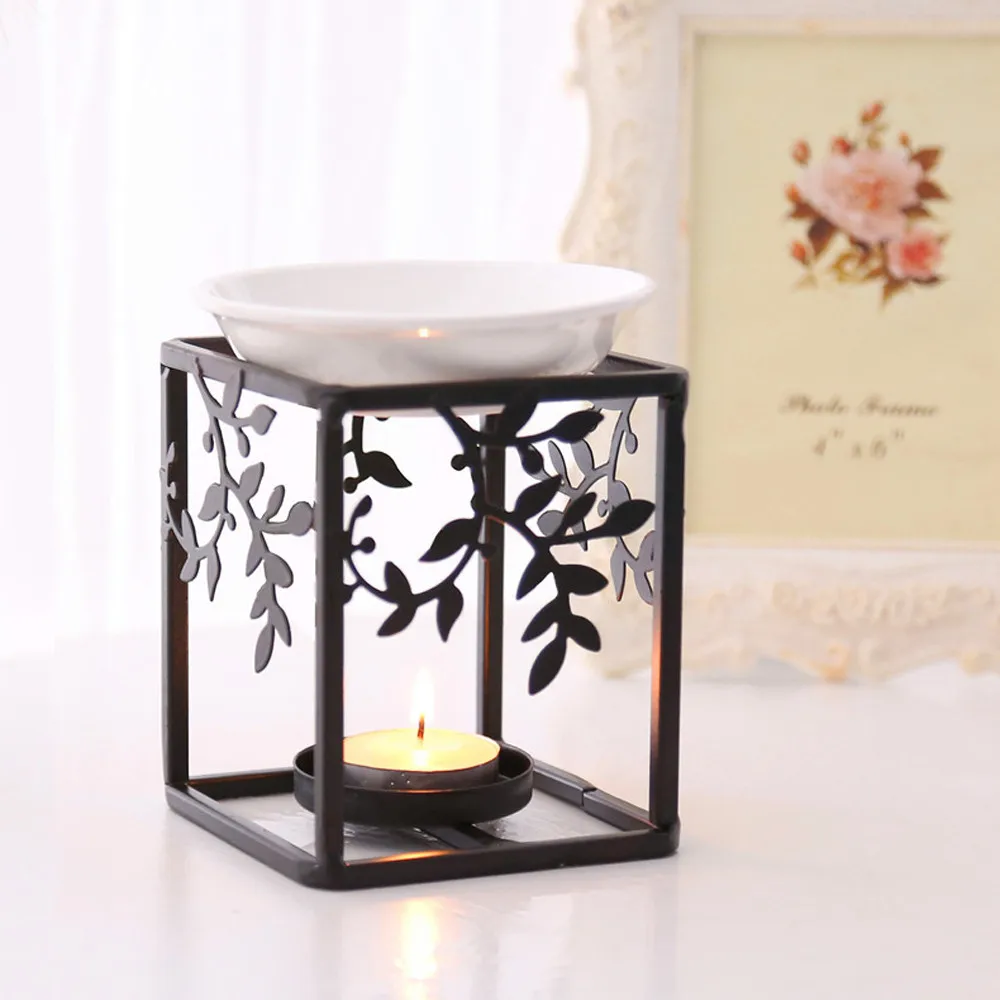 Stainless Steel Oil Burner Candle Aromatherapy Oil Lamp Home Decorations Aroma yankee candle