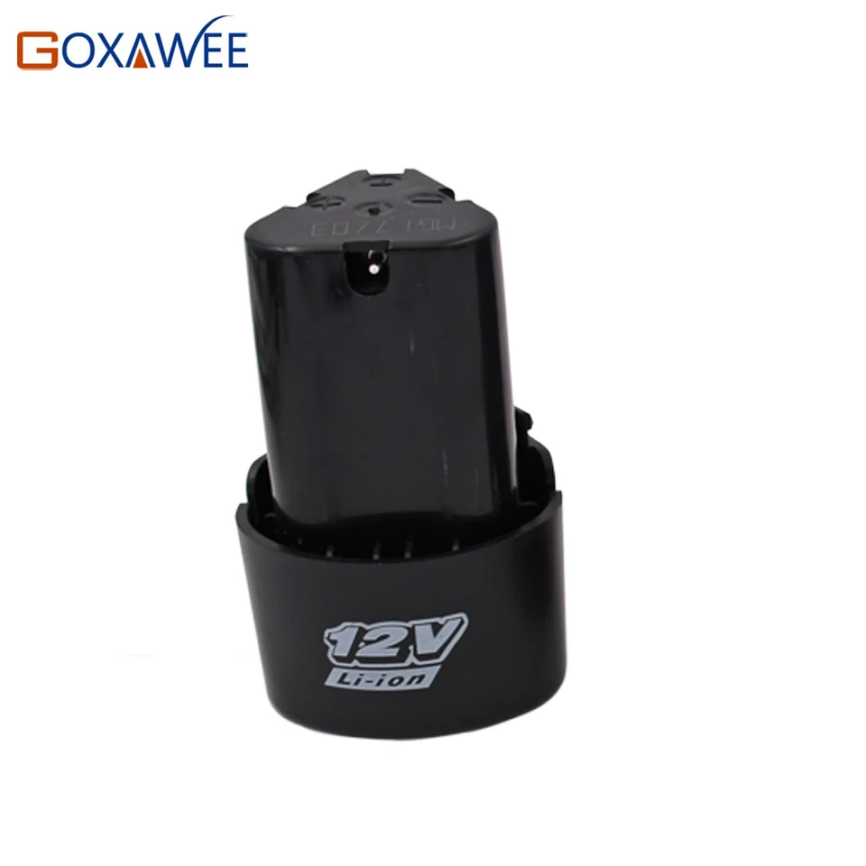 12V Battery Goxawee 21 В аккумуляторная электрическая отвертка литиевые батареи для шуруповертов дрель батарея 12 В, 16,8 в, 21 в - Цвет: 12V Battery
